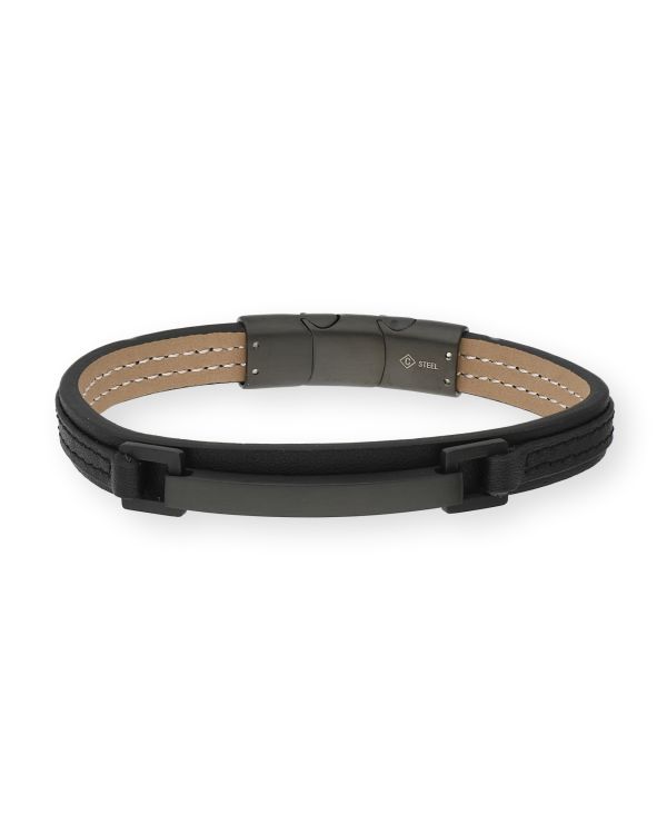 Bracelet Acier inoxydable, Cuir - Men's Classic de Carat Men