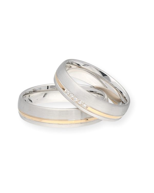 Pure - Diamant Ehering Gold 18 ct - Alliance