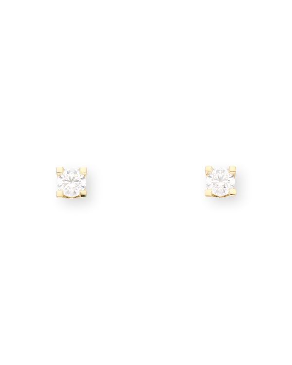 Clous d'oreille Diamant 0.35 ct Or 18 Carat - CLASSIC Diamonds