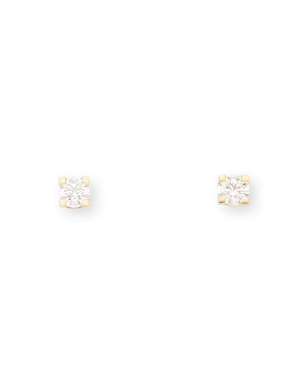 Clous d'oreille Diamant 0.40 ct Or 18 Carat - CLASSIC Diamonds