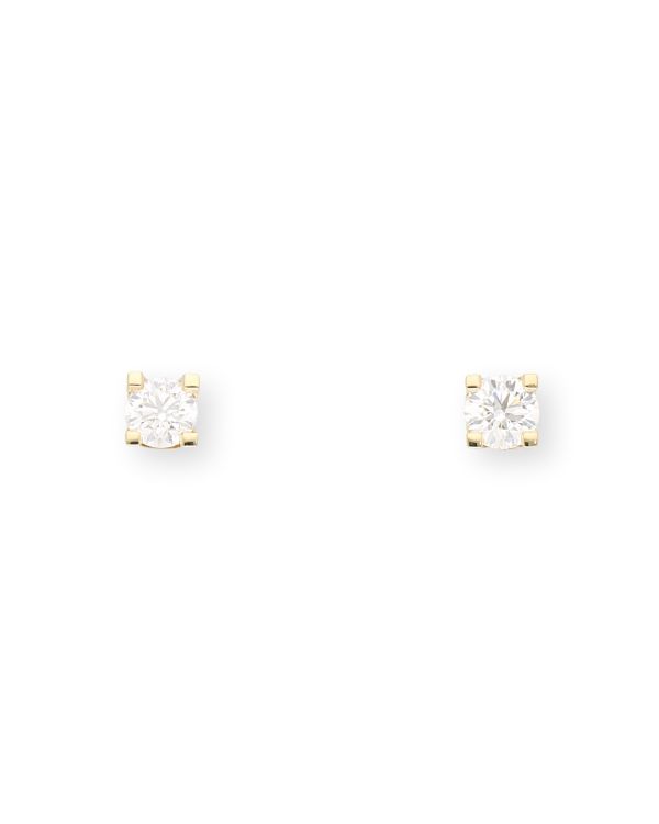 Clous d'oreille Diamant 0.50 ct Or 18 Carat - CLASSIC Diamonds