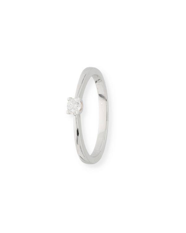 Ring Diamant 0.10 ct Gold 18 Carat - CLASSIC Diamonds