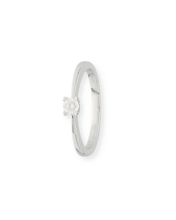 Ring Diamant 0.15 ct Gold 18 Carat - CLASSIC Diamonds