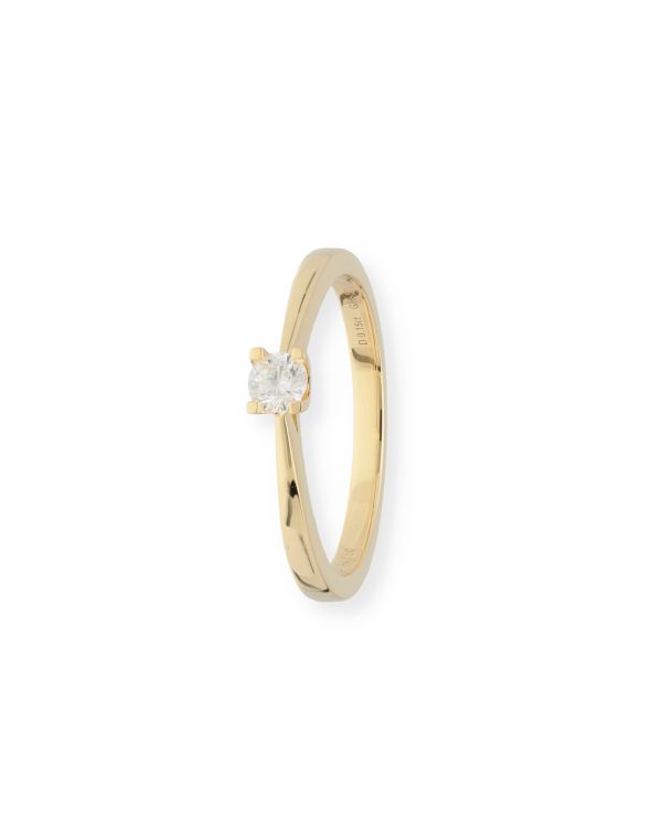 Bague Diamant 0.15 ct Or 18 Carat - CLASSIC Diamonds
