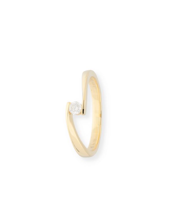 Bague Diamant 0.10 ct Or 18 Carat - CLASSIC Diamonds