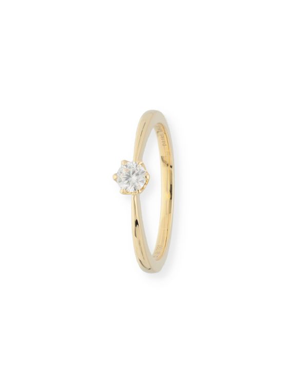 Ring Diamant 0.20 ct Gold 18 Carat - CLASSIC Diamonds