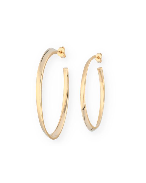 Creolen Messing Plaqué - Chic von Carat