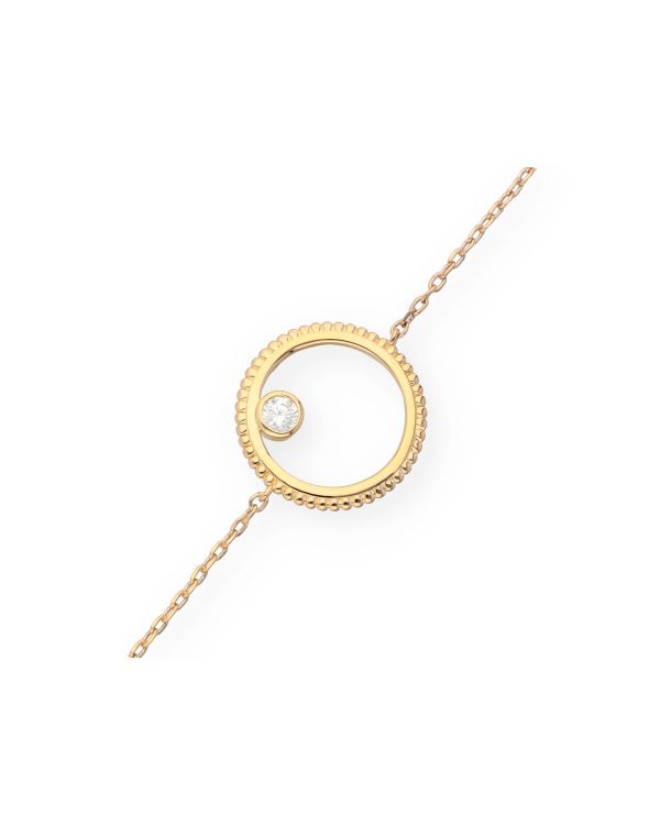 Bracelet Zirconia Laiton plaqué - Style de Carat