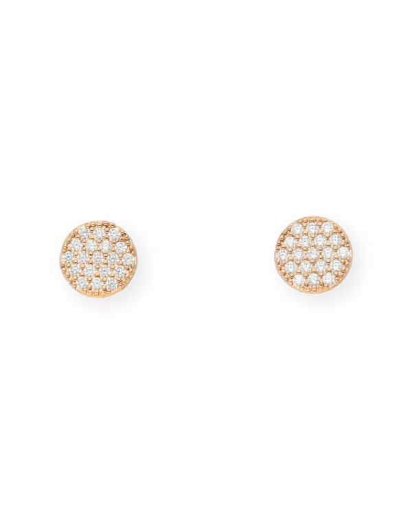 Zirkonia Ohrstecker Messing Plaqué - Style von Carat