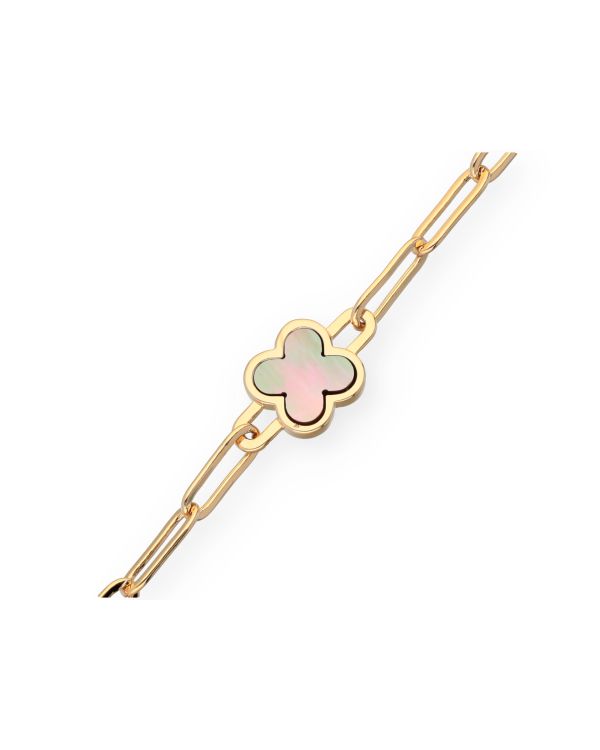 Bracelet Nacre Laiton plaqué - Colorstone de Carat