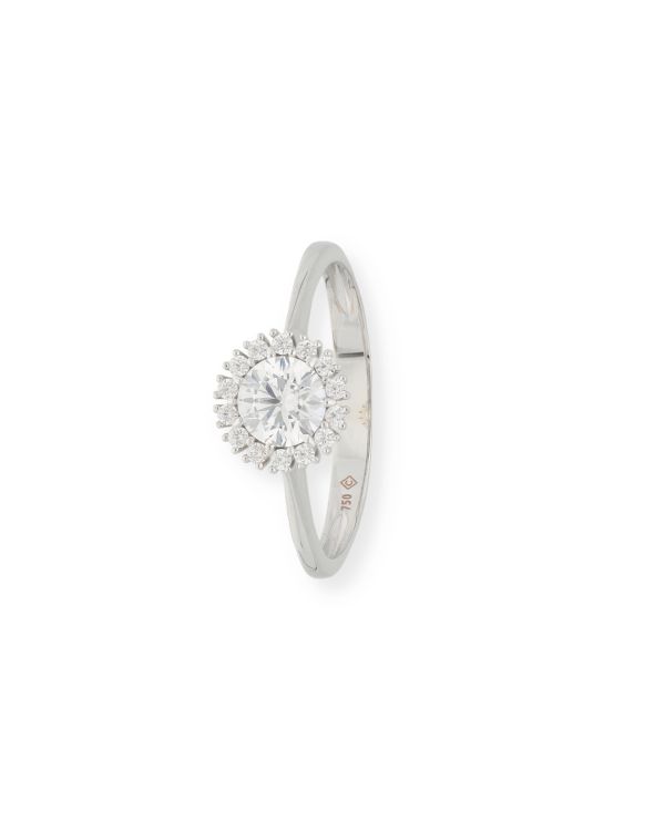 Zirkonia Ring Gold 18 ct - Solitaire von Carat