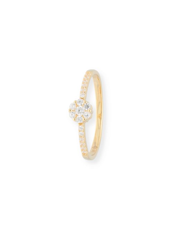 Zirkonia Ring Gold 18 ct - Solitaire von Carat