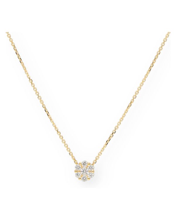 Zirkonia Halskette Gold 18 ct - Solitaire von Carat