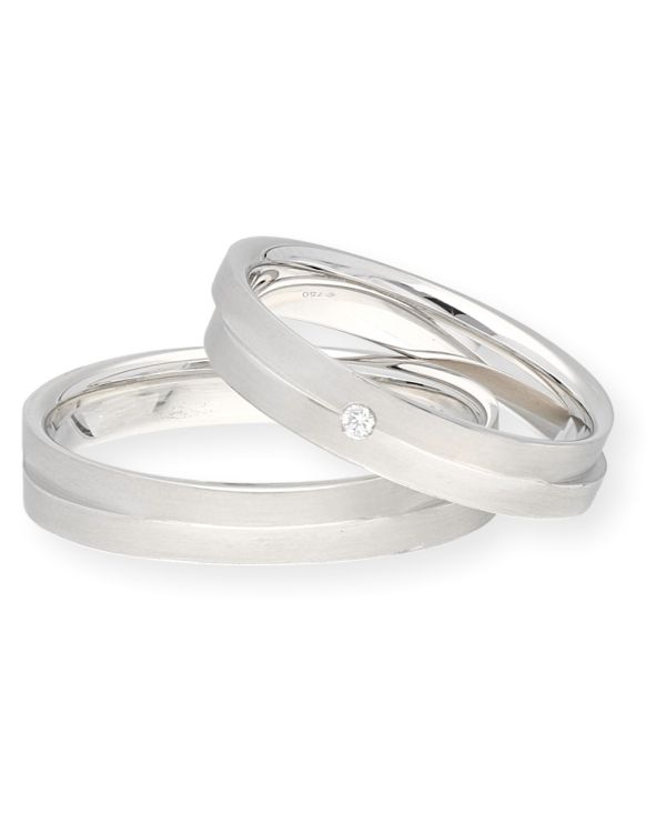 Pure - Diamant Ehering Gold 18 ct - Alliance
