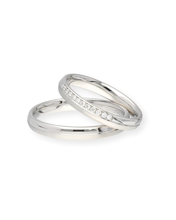 Pure - Diamant Ehering Platin 950 - Alliance
