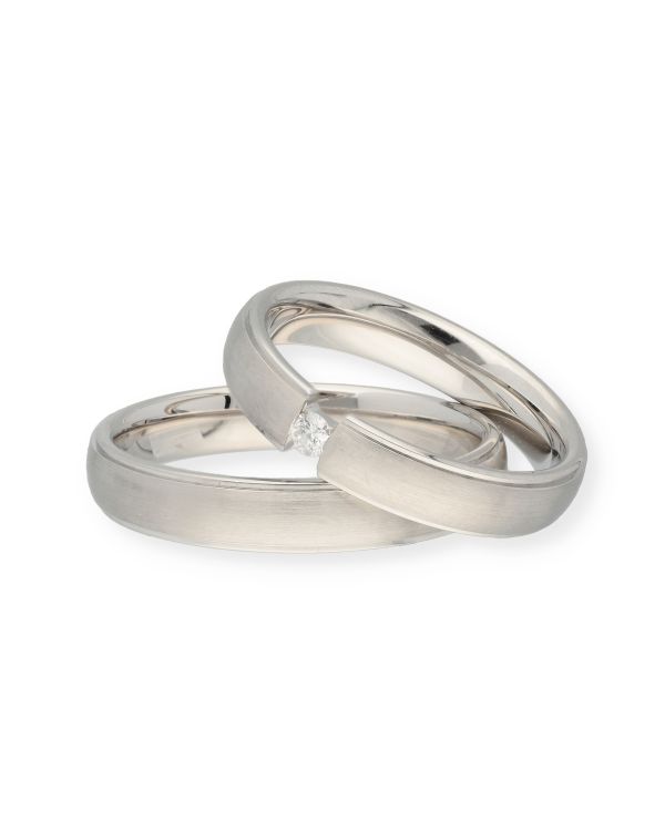 Pure - Diamant Ehering Platin 950 - Alliance