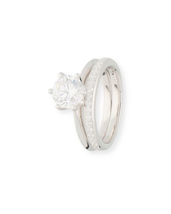 Zirkonia Ring Silber 925 - Solitaire|Alliance von Carat