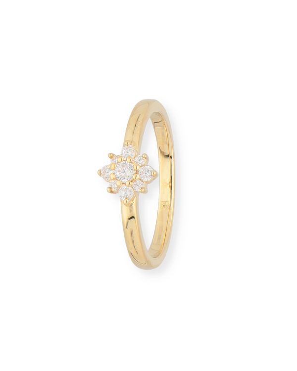 Bague Zirconia Laiton plaqué - Style de Carat