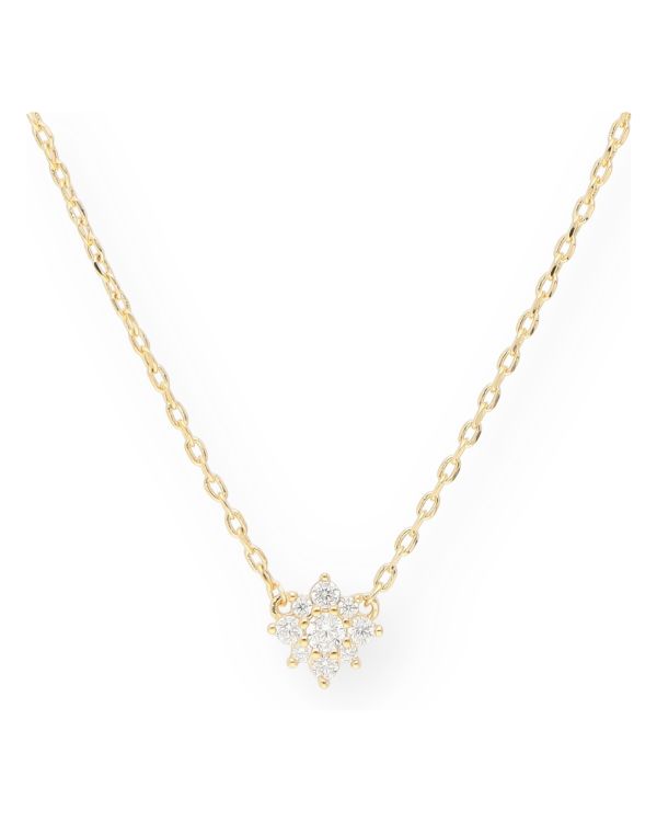 Zirkonia Halskette Messing Plaqué - Style von Carat
