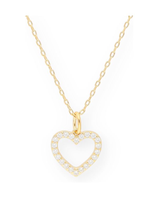 Zirkonia Halskette Messing Plaqué - Style von Carat