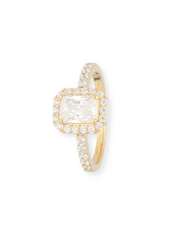 Bague Zirconia Laiton plaqué - Style de Carat