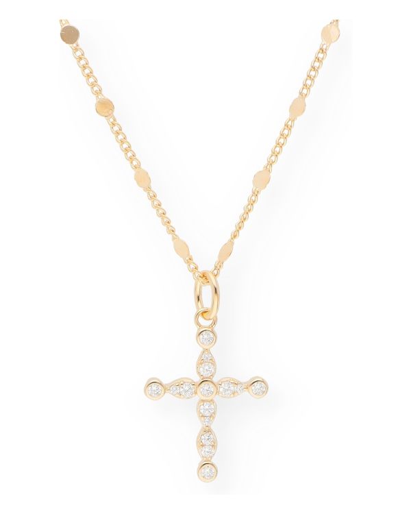 Zirkonia Halskette Messing Plaqué - Motifs von Carat