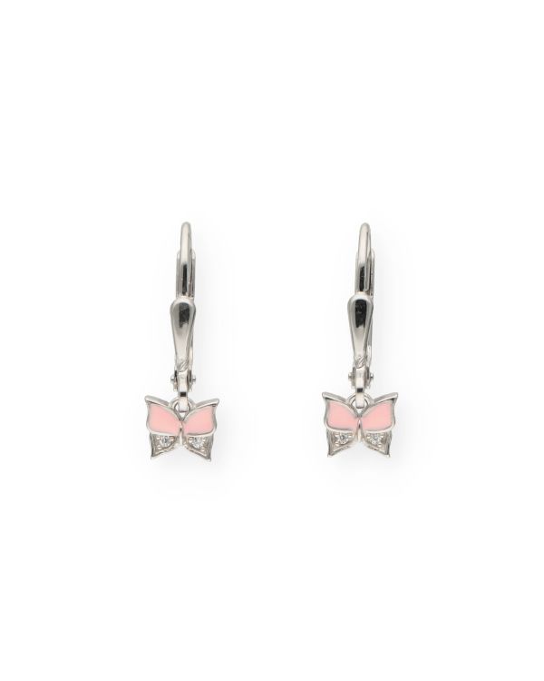 Pendants d'oreilles Zirconia, Émail Argent 925-Motifs-Carat Kids