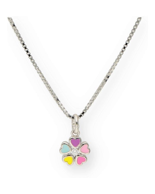 Zirkonia, Email Halskette Silber 925 - Motifs von Carat Kids