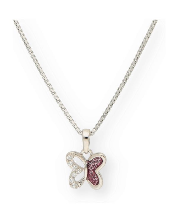 Collier Zirconia, Émail Argent 925 - Motifs de Carat Kids
