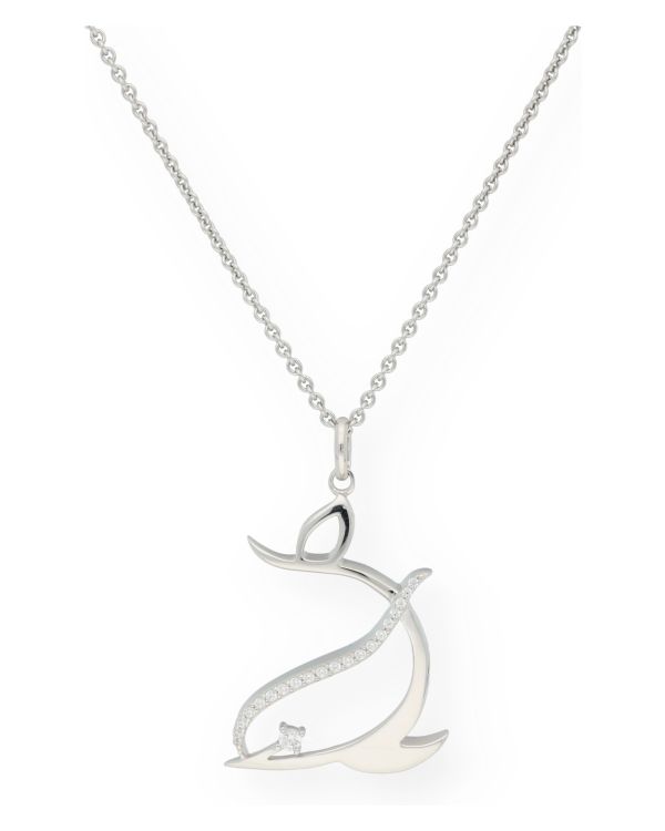Zirkonia Halskette Silber 925 - Hearts von Carat