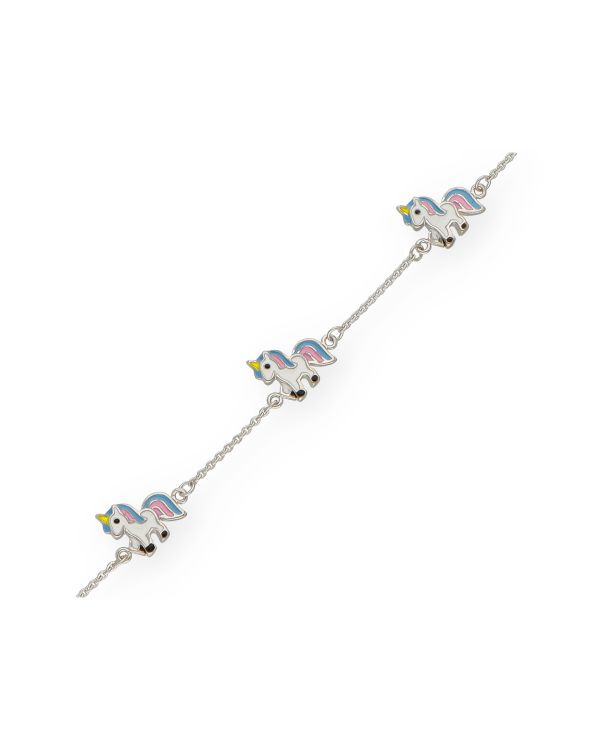 Bracelet Émail Argent 925 - Motifs de Carat Kids