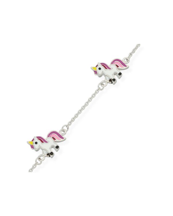 Bracelet Émail Argent 925 - Motifs de Carat Kids