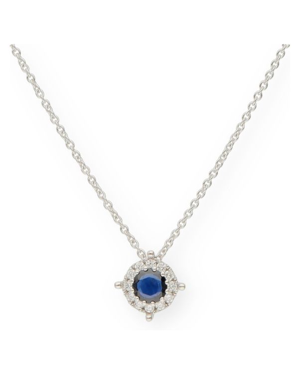 Saphir, Diamant Halskette Gold 18 ct - Colorstone von Carat