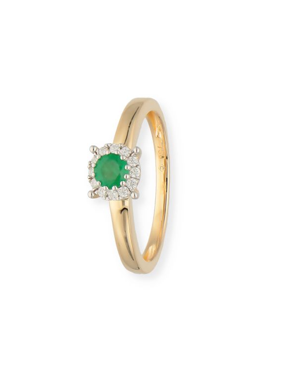 Bague Émeraude, Diamant Or 18 ct - Colorstone de Carat