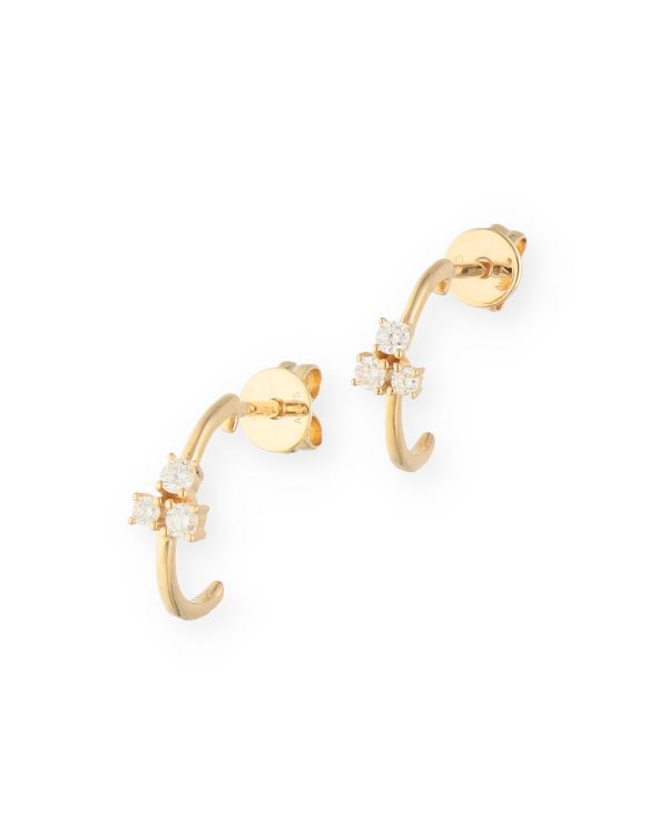 Diamant Creolen Gold 9 ct - Fancydiamonds von Carat