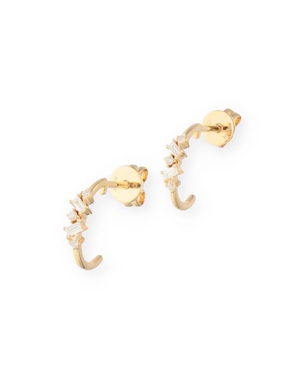 Diamant Creolen Gold 9 ct - Fancydiamonds von Carat