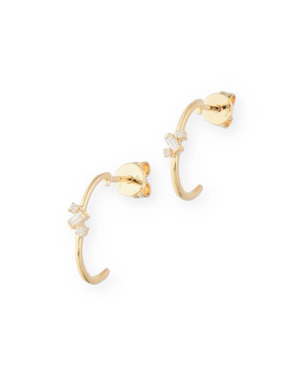 Diamant Creolen Gold 9 ct - Fancydiamonds von Carat