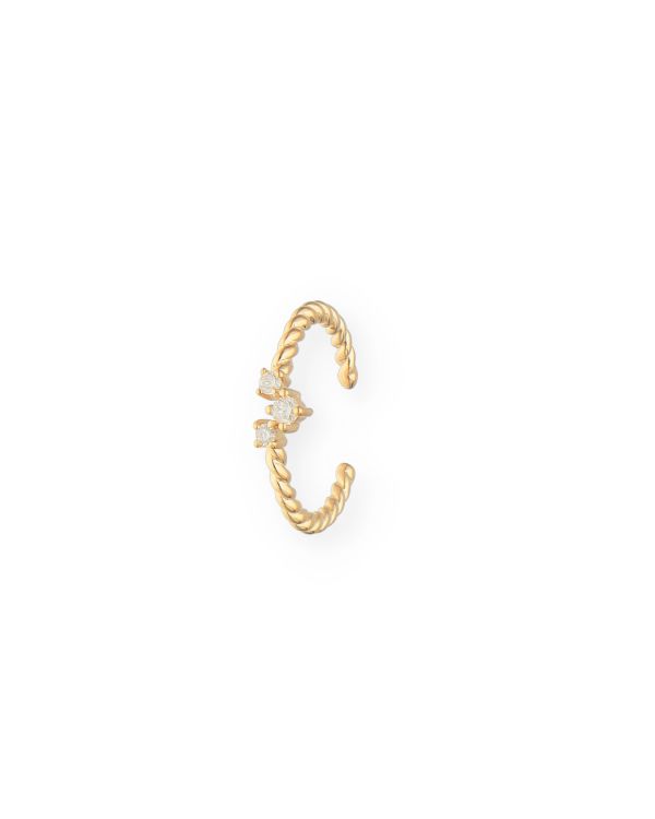 Diamant Earcuff Gold 9 ct - Fancydiamonds von Carat