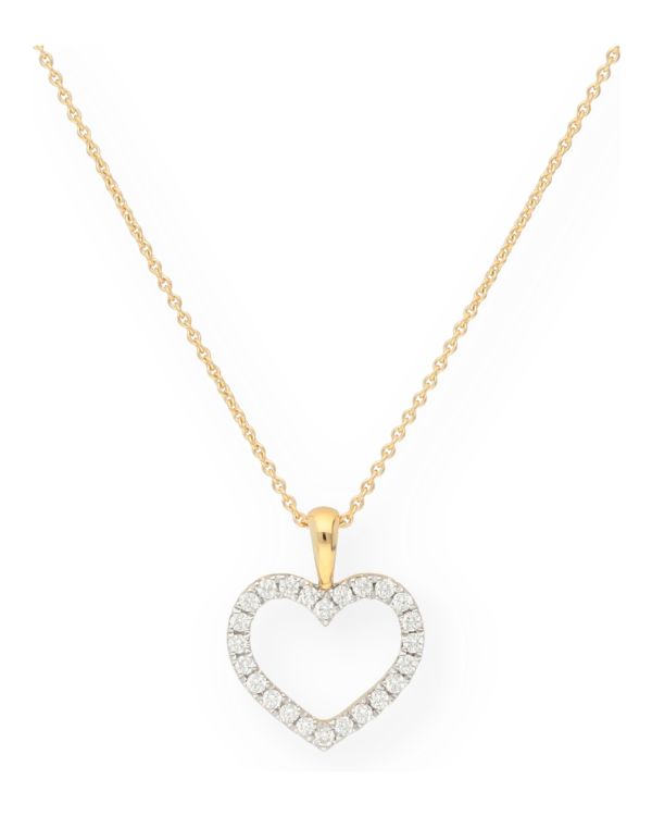 Collier Diamant Or 18 ct - Hearts de Diamonds by Carat