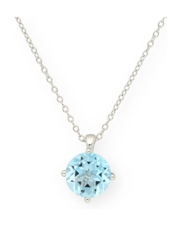 Blautopas Halskette Silber 925 - Colorstone von Carat