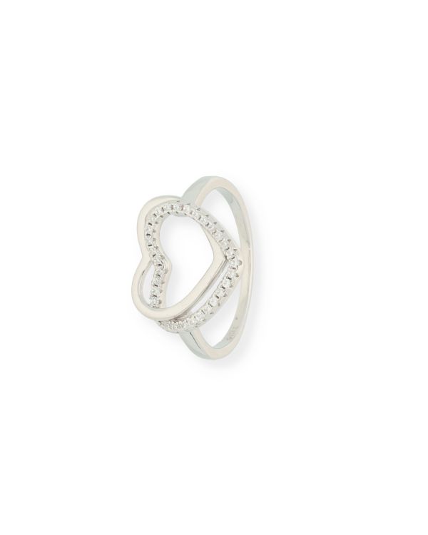 Zirkonia Ring Silber 925 - Hearts von Carat