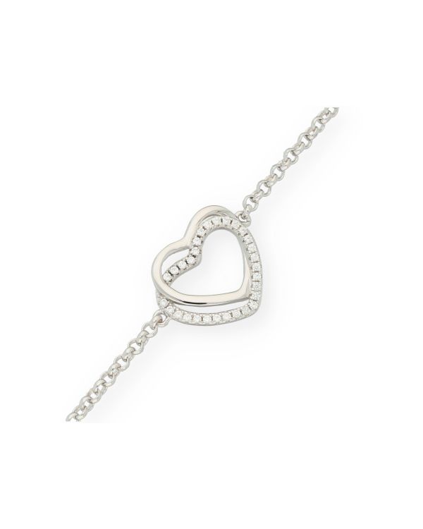 Bracelet Zirconia Argent 925 - Hearts de Carat