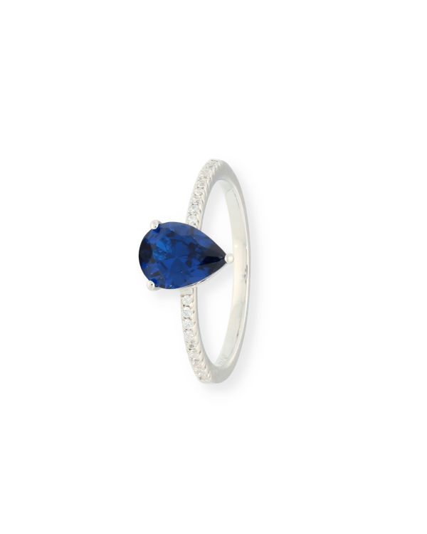 Zirkonia Ring Silber 925 - Colorstone von Carat