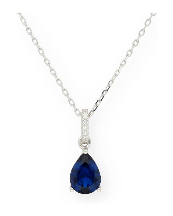 Zirkonia Halskette Silber 925 - Colorstone von Carat