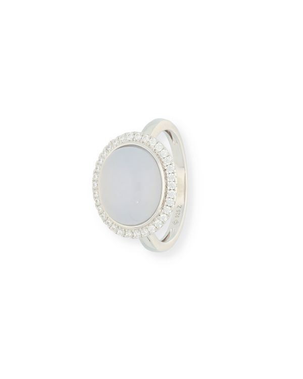 Bague Calcédoine, Zirconia Argent 925 - Colorstone de Carat