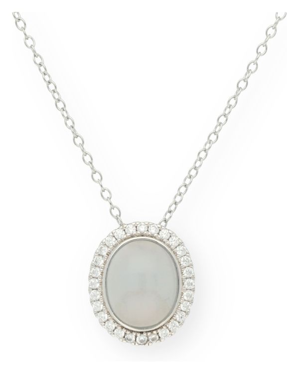 Collier Calcédoine, Zirconia Argent 925 - Colorstone de Carat