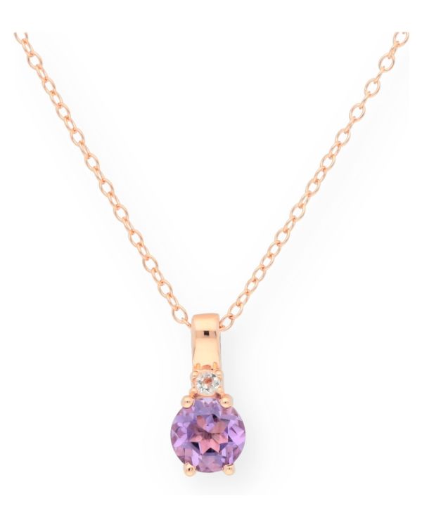 Amethyst, Topas Halskette Silber 925 - Colorstone von Carat