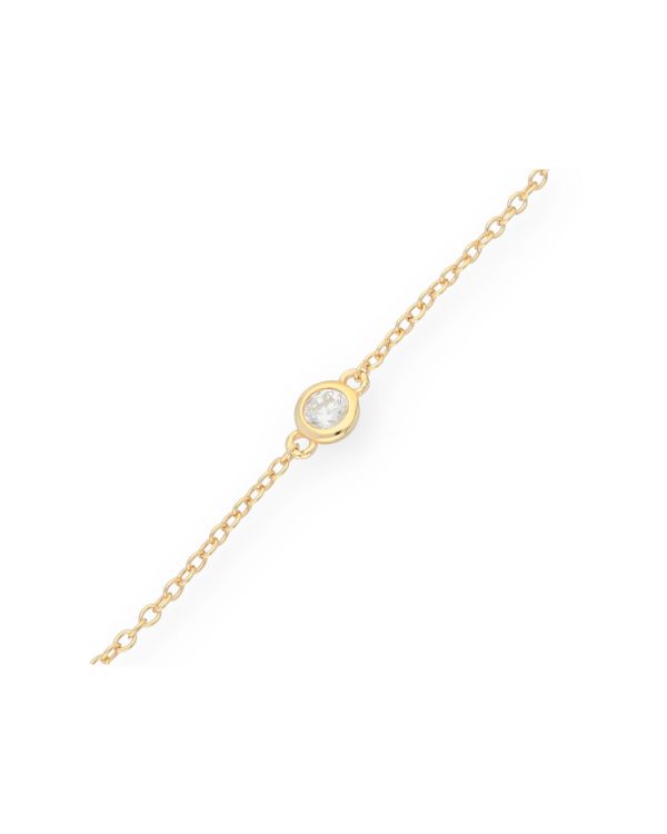 Zirkonia Fusskette Silber 925 - Style von Carat