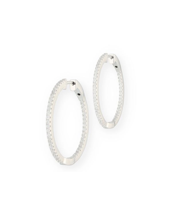 Créoles Zirconia Argent 925 - Style de Carat