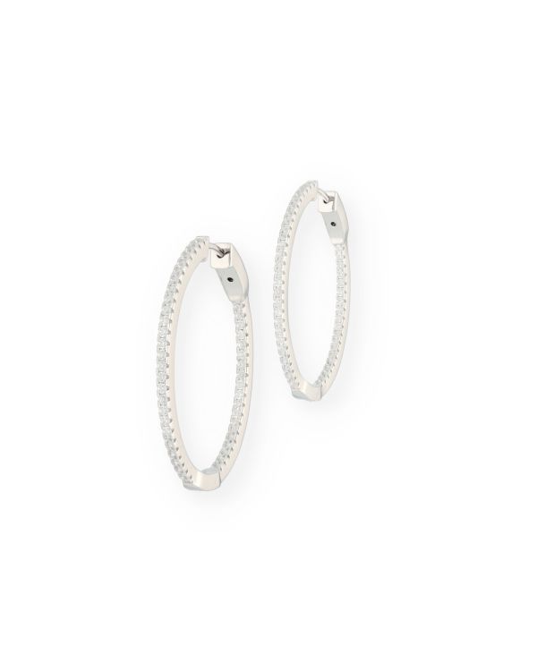 Créoles Zirconia Argent 925 - Style de Carat